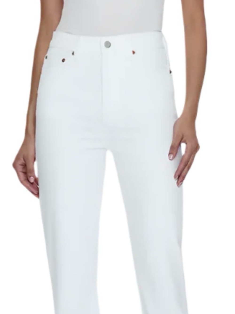 NWT pistola size 25 and 26 White High-Rise Straight Leg Jeans.A summer must